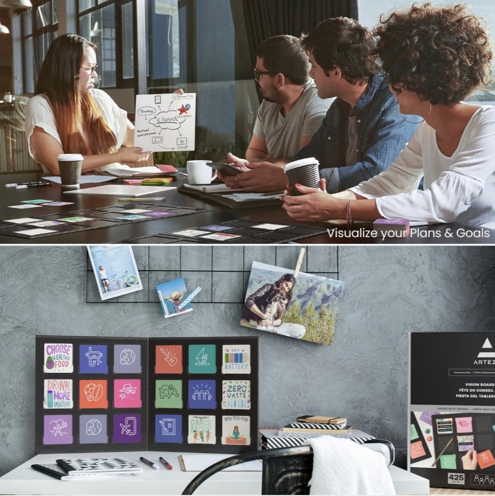 Arteza Vision Board Kit For 4 People - Picture 4 of 4